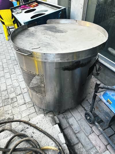 Heavy duty pratha tawa with stand for sale
