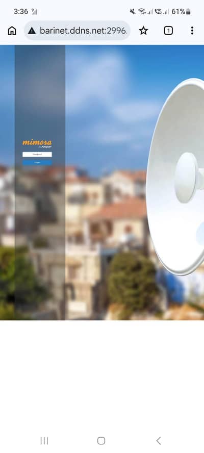 Mimosa c5x with 25dbi dish