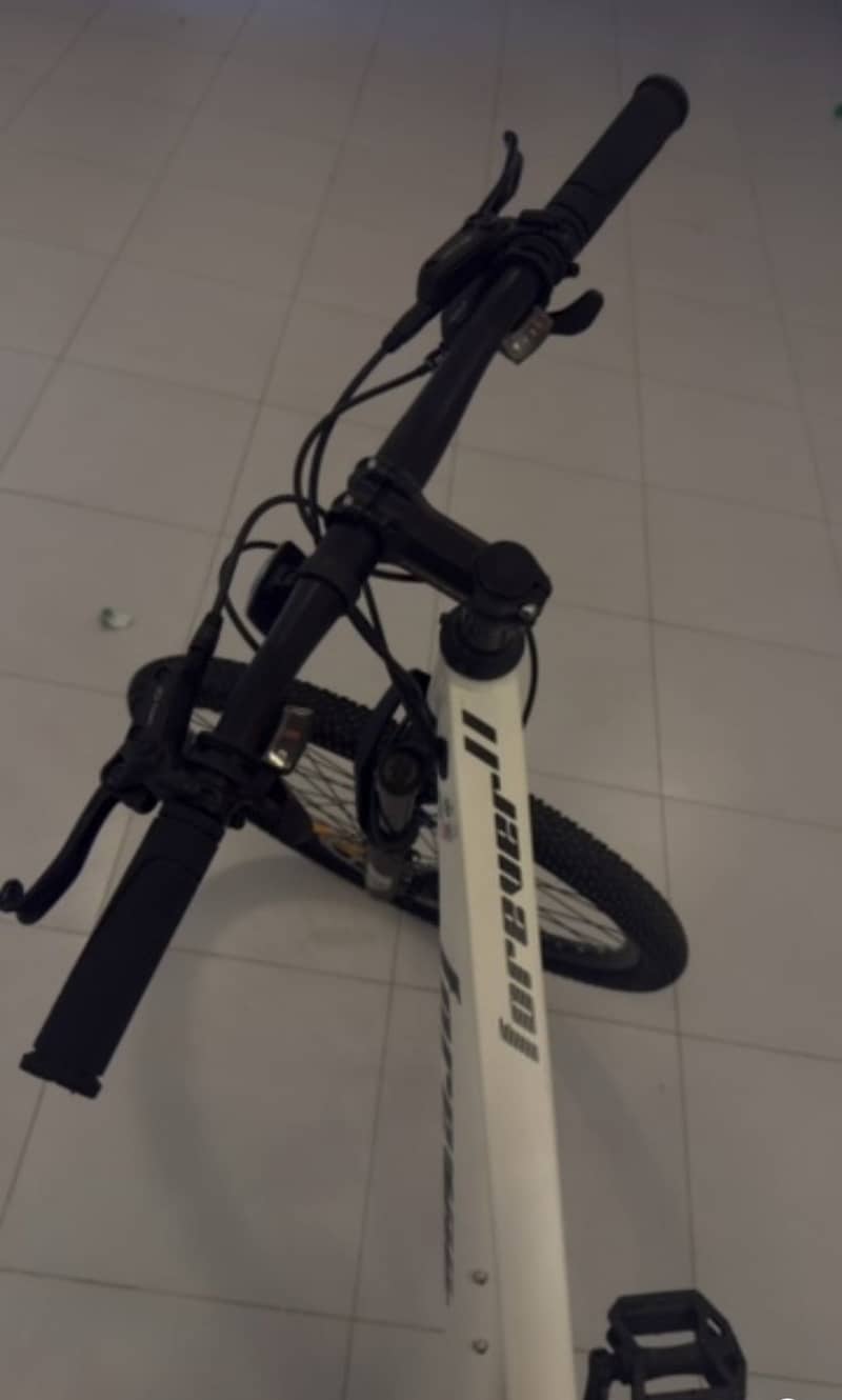 White bicycle 1