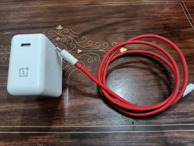 OnePlus 65w original charger + type c to c cable for sale