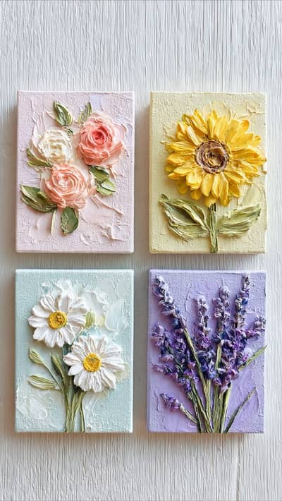 3d Textured Art Handmade Painting for sale