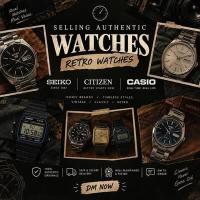 SELLING AUTHENTIC RETRO WATCHES