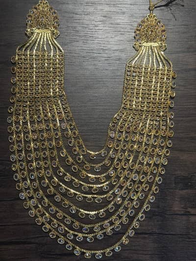 Multi-Layered Gold-Tone Bridal Mala – Royal Statement Jewellery