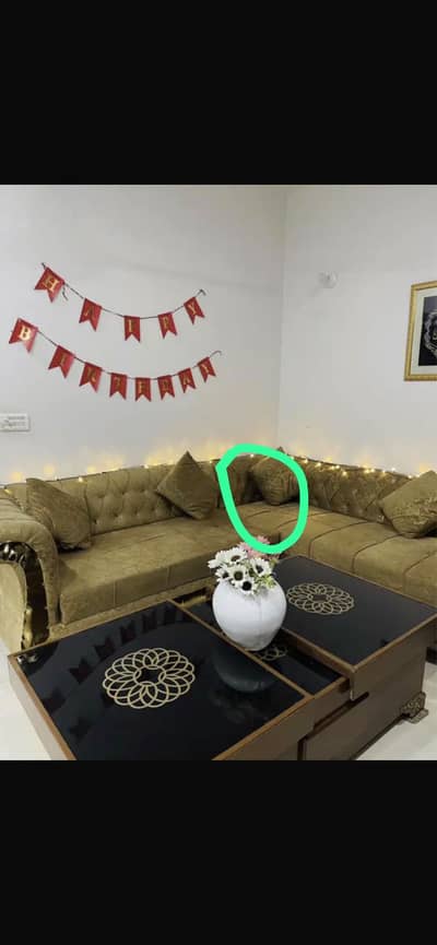 L shape sofa set good condition just 30k
