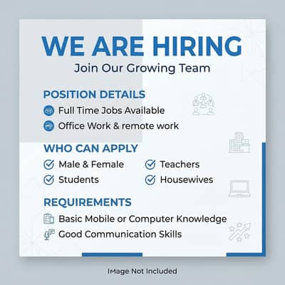 We are hiring office and online work