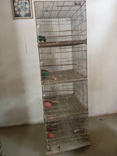 Folding Iron Cage For Sale – 4 Portions (Size 2x2.5 per portion)