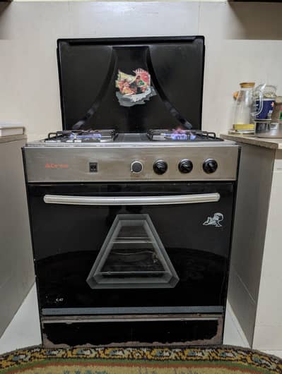 3 burner gas stove oven
