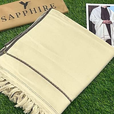 Men's Cream colour Wool Shawl free delivery cash on delivery