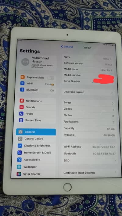 Apple iPad air 2 64gb factory unlock