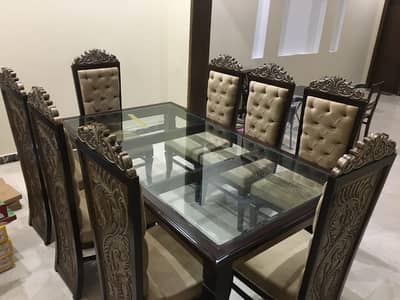 Dinning table with 8 chairs