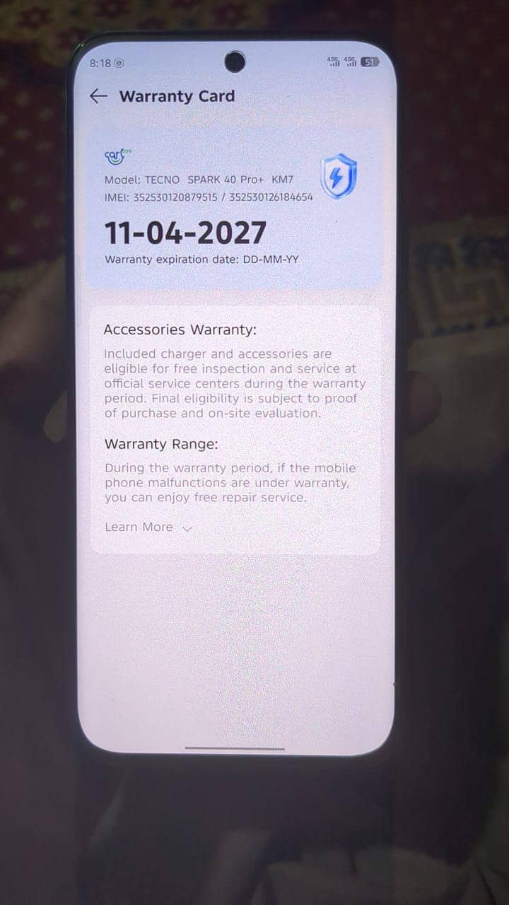 Tecno Spark 40 Pro Plus 7