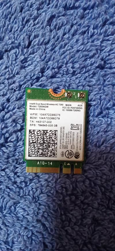 WiFi Card (Model: Intel Dual Band Wireless-AC 7260NGW)