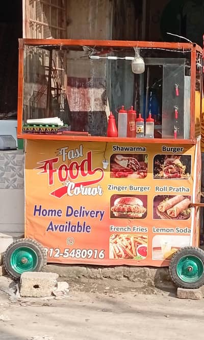 burger shawarma stall for sale