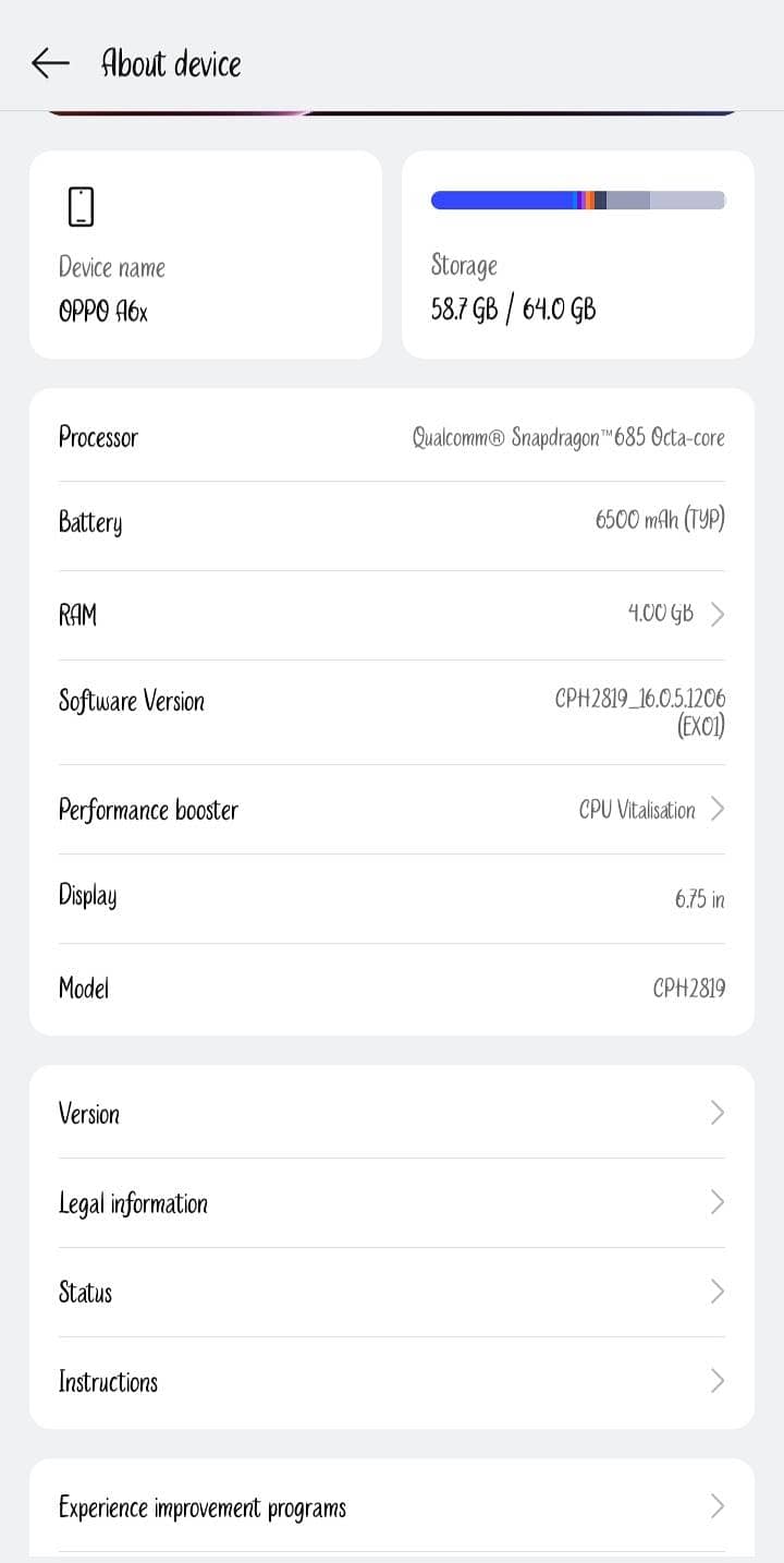 OPPO A6x 1