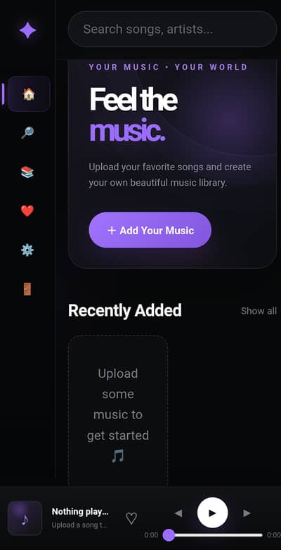 Melora - Spotify Like Website For Sale - Full Source Code - Live