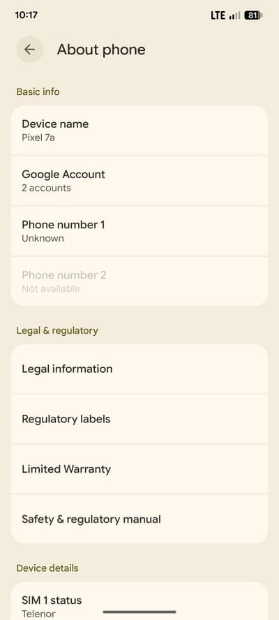 Google Pixel 7a 8/128gb