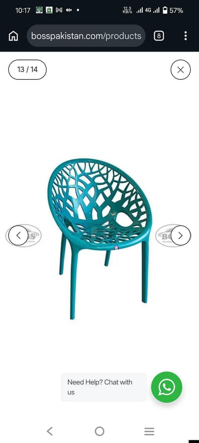boss plastic chairs
