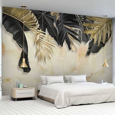 Central Park Housing Wallpaper | Waterproof 3D Sheets | Canvas | Vinyl