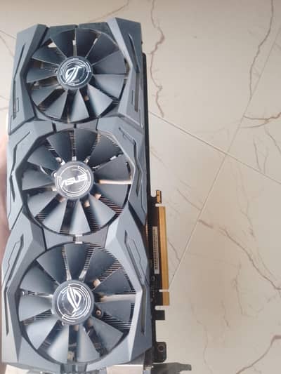 GTX 1080 8gb ddr5x 8gb tri fan rog strix 10/10 max temp 65