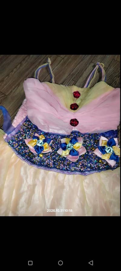 Beautiful Fancy Party Wear Frock for Girls 7-8 years in good condition