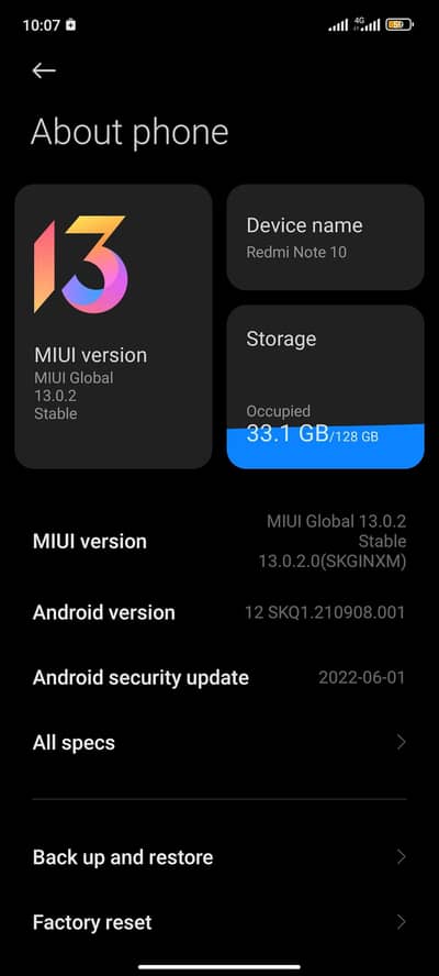 Xiaomi Redmi Note 10
