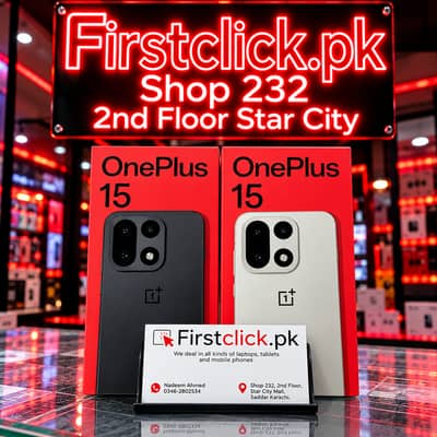 OnePlus 15 12GB/256GB & 16GB/512GB Brand New | Black & Sandstone