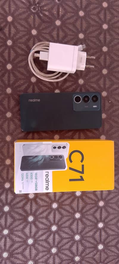 Realme C71 6/128 PTA Approved with box and original charger