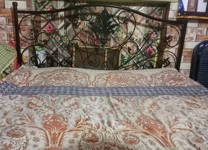 Iron Bed (7x6 ft) & 2 Iron Sofas Package
