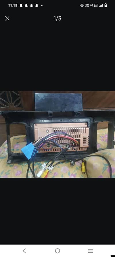 car's LCD touch screen