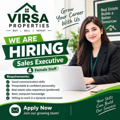 Hiring Sale Executive for Real Estate Company