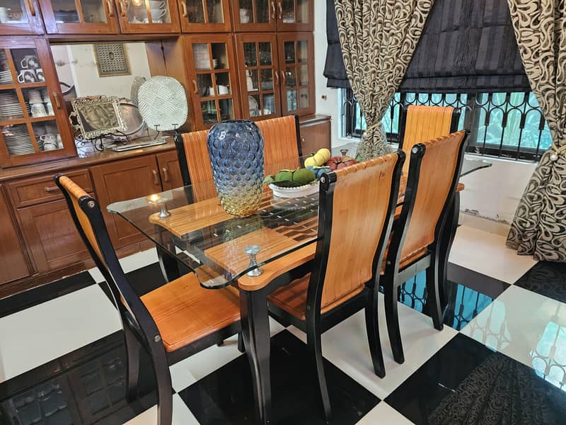 6-Chairs Dining Table set 0