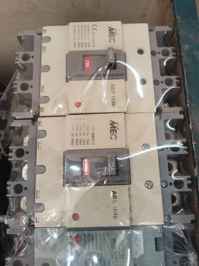 Electric breakers, contactors, panels and cables