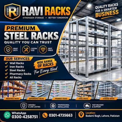 heavy duty racks/ super mart racks/ super store racks/ wall racks