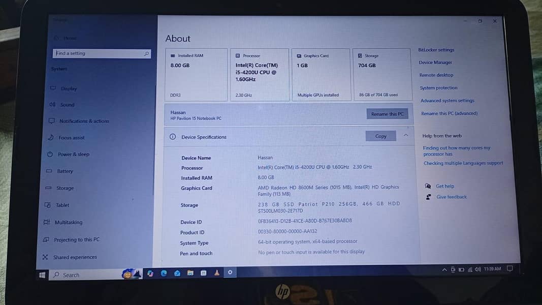 HP laptop 0