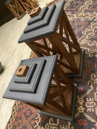 Handmade Wooden Stand Lamps