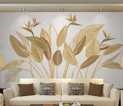 Bahria Orchard 3D Wallpaper | Custom Design & Estimate | Canvas Sheet