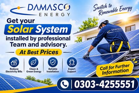 Solar System Installation | Best Prices | Damasco Energy