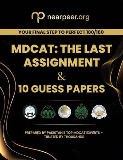 MDCAT last assignment book and 10 guess papers of Nearpeer