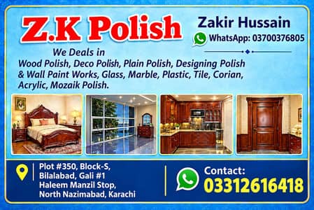 Wood Polish & Furniture Polish Service/ deco paint / wood paint