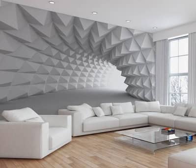 3D Custom Wallpaper | Canvas Mural | Custom Frame | Stretch ceiling