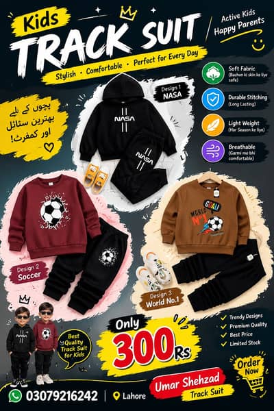 Boys Track Suit ,Winter &Trendy Kids Sports Wear,Delivery Available