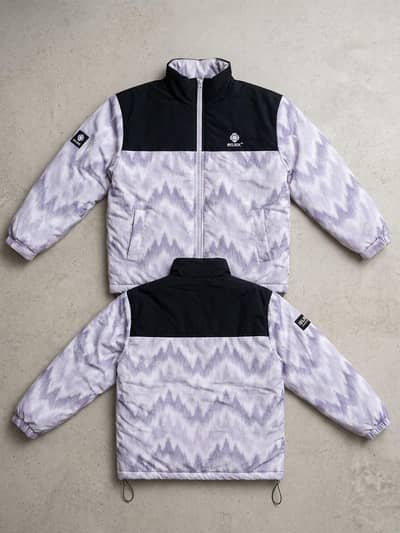 OLRIK Winter Puffer Jacket – Black, Grey & White