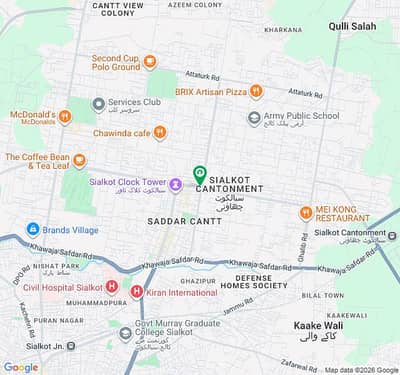 Plot For Sale Aziz Shaheed Road Cantt Sialkot