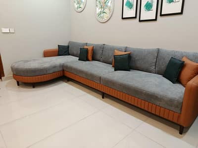 7 Seater Beautiful L shaped Sofa
