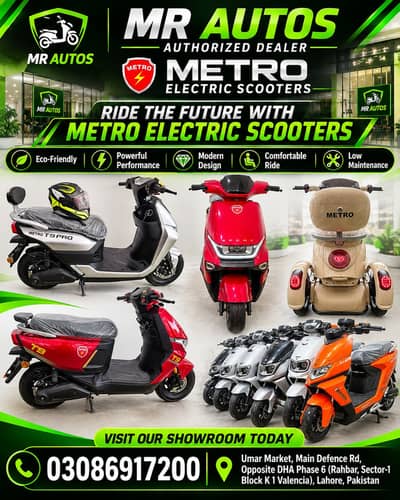 Metro Electric Scooter, Sport & 3 Wheel Models Available