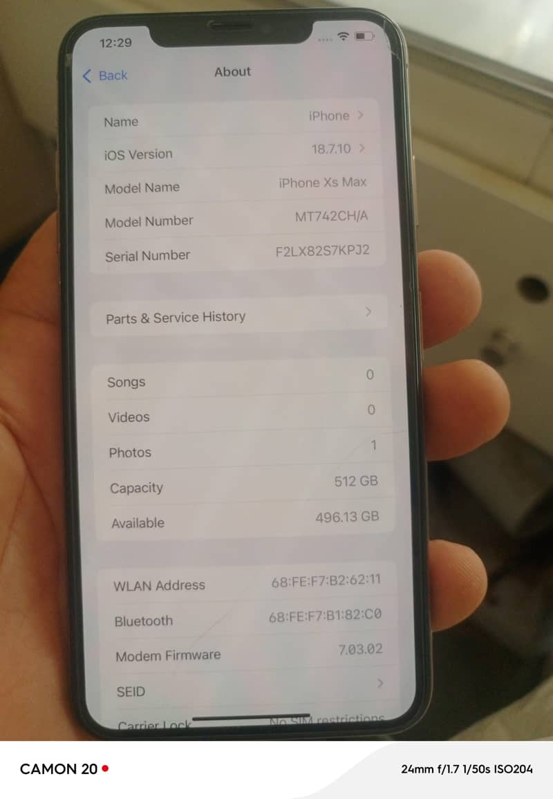 Apple iPhone xs 0