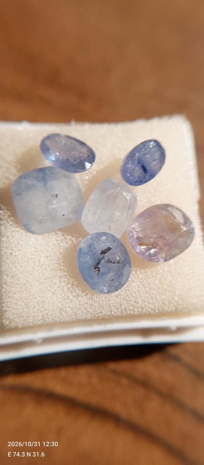 Ceylon yellow & blue Sapphires