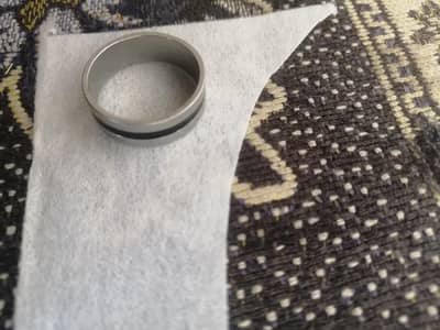 boys ring made of steel size medium