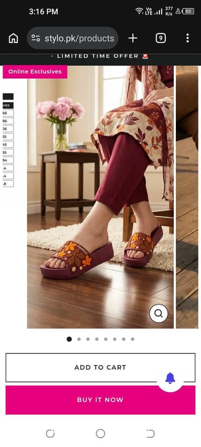 Stylo brand sandal each 1000 price