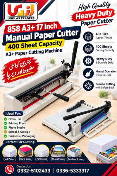 Paper Cutter A3+ Heavy Duty Manual